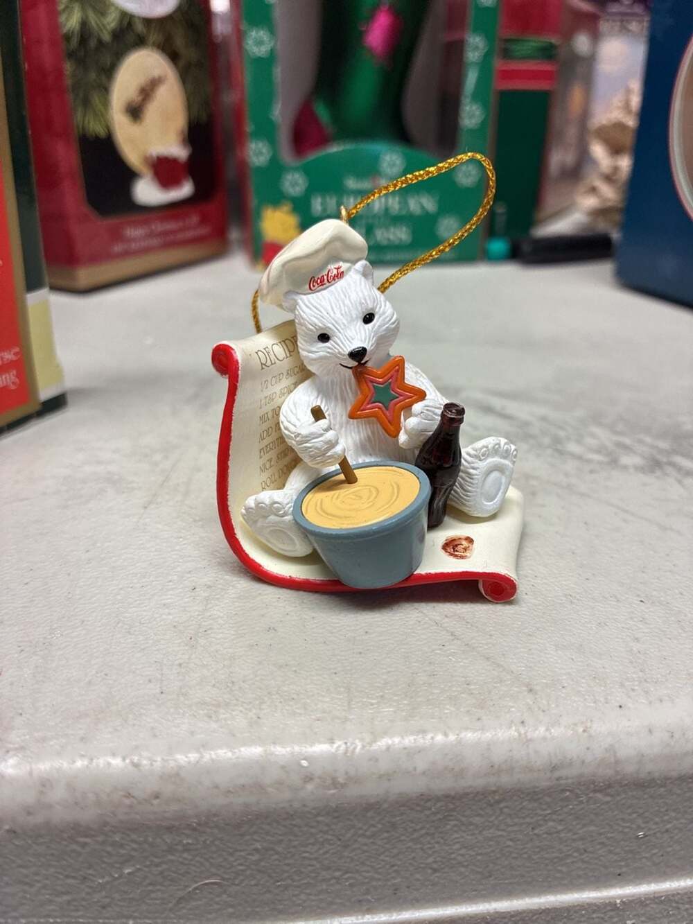 Coca-Cola Polar Bear Cub Collection Christmas Tree Ornament